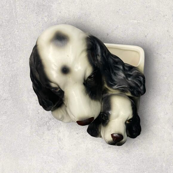 1960s Napcoware 8953 Ceramic Cocker Spaniel Dogs Planter – MCM Japan - Picture 9 of 9